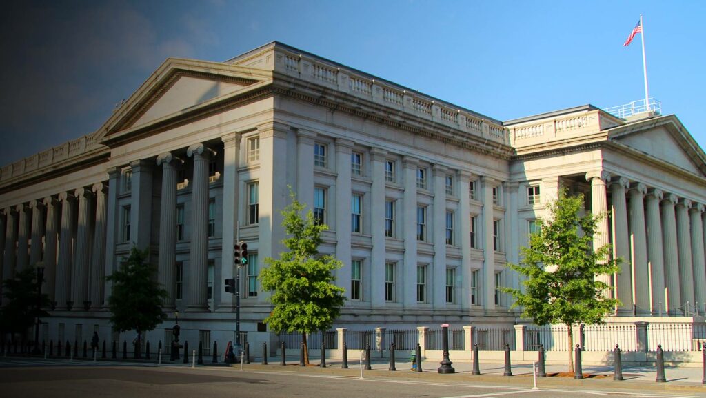 US dept of the treasury